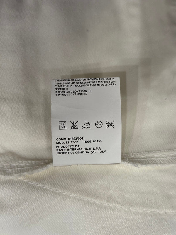 S/S2004 Dsquared2 white cargo zipper top