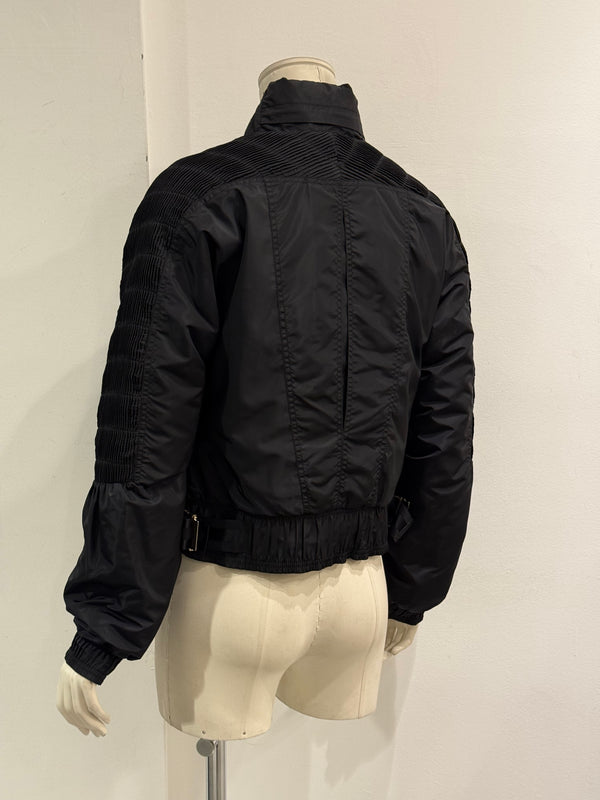 2004 Gucci by Tom Ford technical nylon paneled bomber jacket