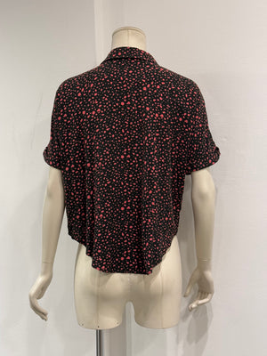 2019 Saint Laurent polka dot print shirt