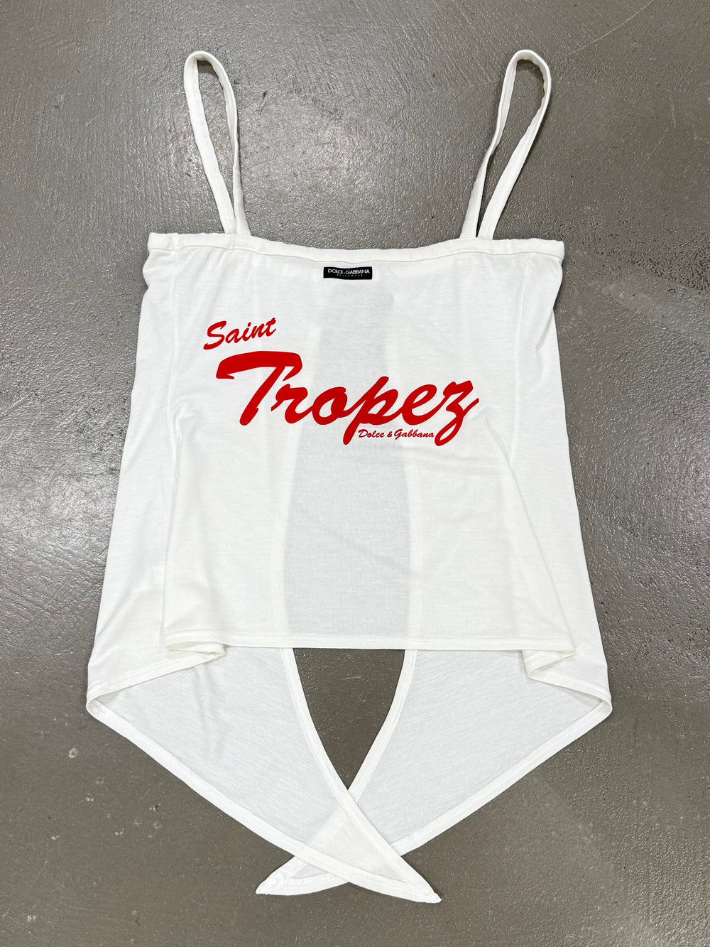 2000s Dolce & Gabbana Saint Tropez open-back top