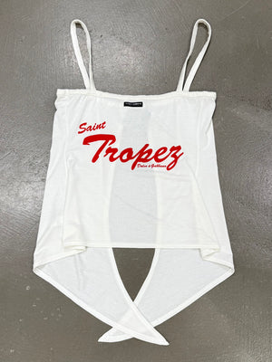 2000s Dolce & Gabbana Saint Tropez open-back top