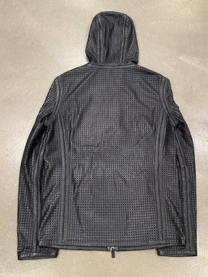 2014 Emporio Armani laser cut leather jacket