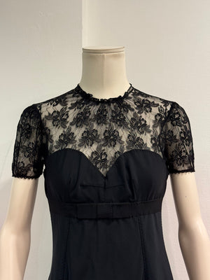 2000s Dolce & Gabbana sheer midi dress