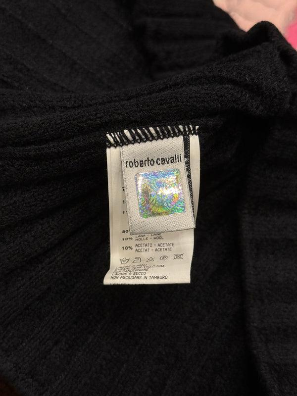 2000s Roberto Cavalli lace cropped top