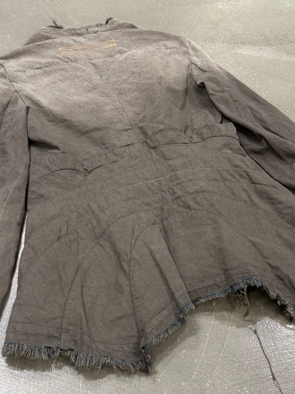 2000s Rick Owens faded denim jacket