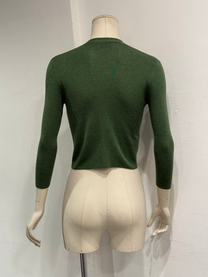 2018 Prada cropped knit cardigan