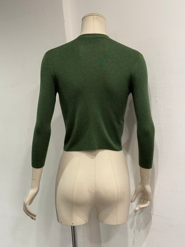 2018 Prada cropped knit cardigan
