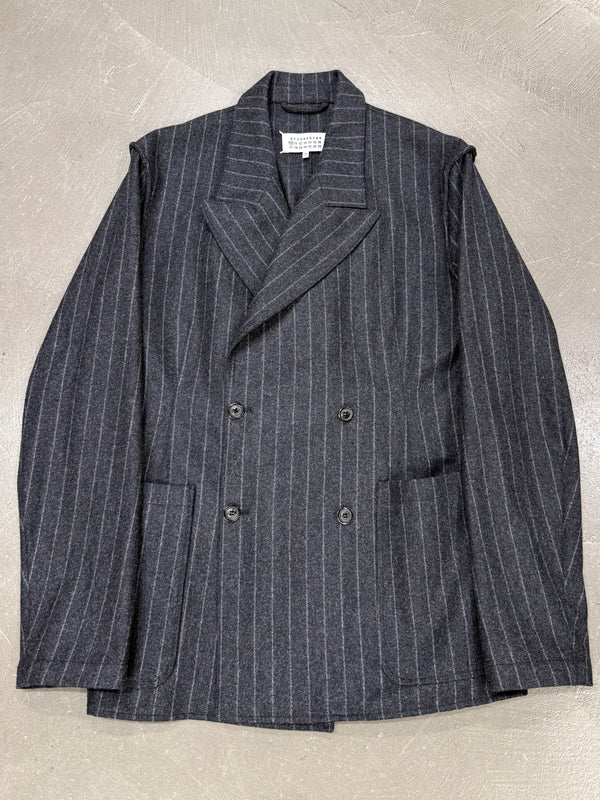 A/W2020 Maison Margiela pinstripe wool double breasted jacket