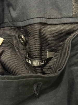 2020s Ann Demeulemeester sample collarless leather blazer