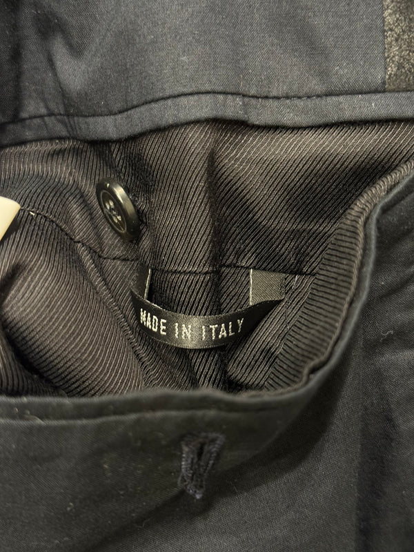 2020s Ann Demeulemeester sample collarless leather blazer