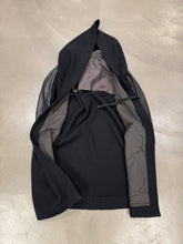 Load image into Gallery viewer, 2000s Rick Owens giant hood coat with leather sleeves
