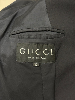 1997 Gucci by Tom Ford runway wool tailored skirt suit set