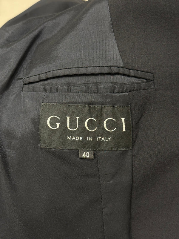 1997 Gucci by Tom Ford runway wool tailored skirt suit set