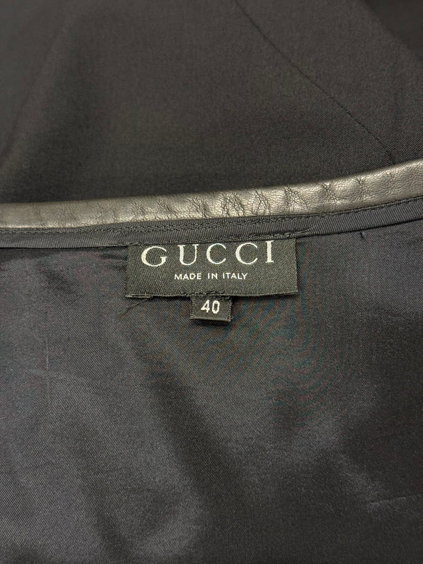 1997 Gucci by Tom Ford runway wool tailored skirt suit set