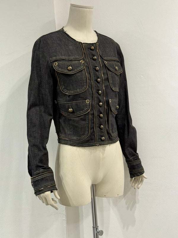 2000s Gianfranco Ferré multi zipper jacket