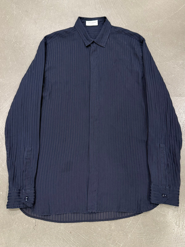 2019 Saint Laurent pinstripe long-sleeve shirt