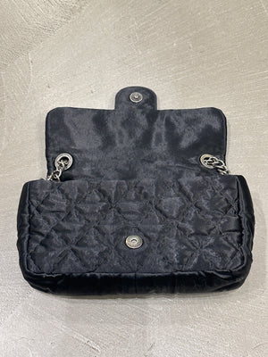 2009-2010 Chanel Single Flap chain satin bag