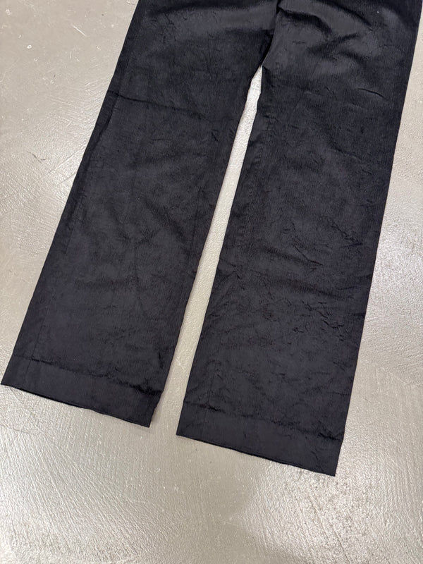 2000s Helmut Lang coated velour pants
