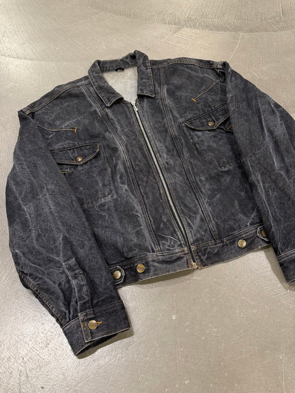 1990s Marithe Francois Girbaud “Closed” washed oversized bomber jacket