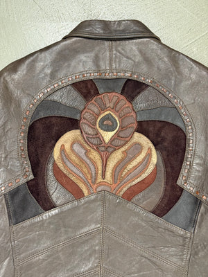 S/S2004 Gucci by Tom Ford runway western patchwork leather jacket