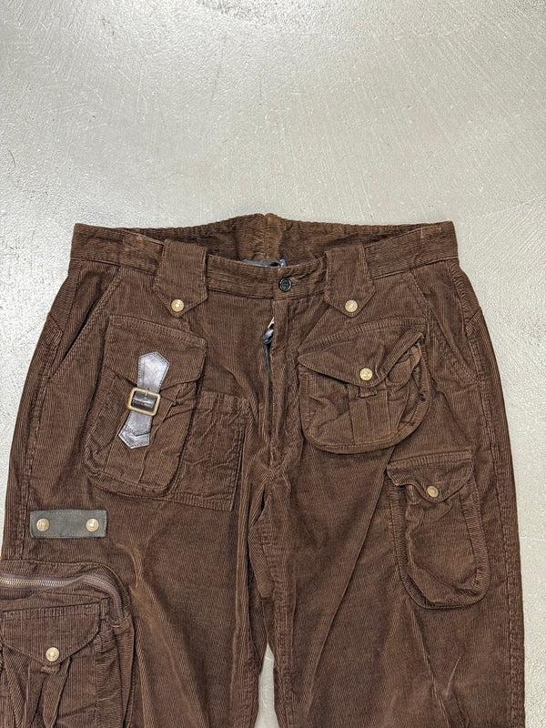A/W2002 Dolce & Gabbana runway corduroy cargo shorts