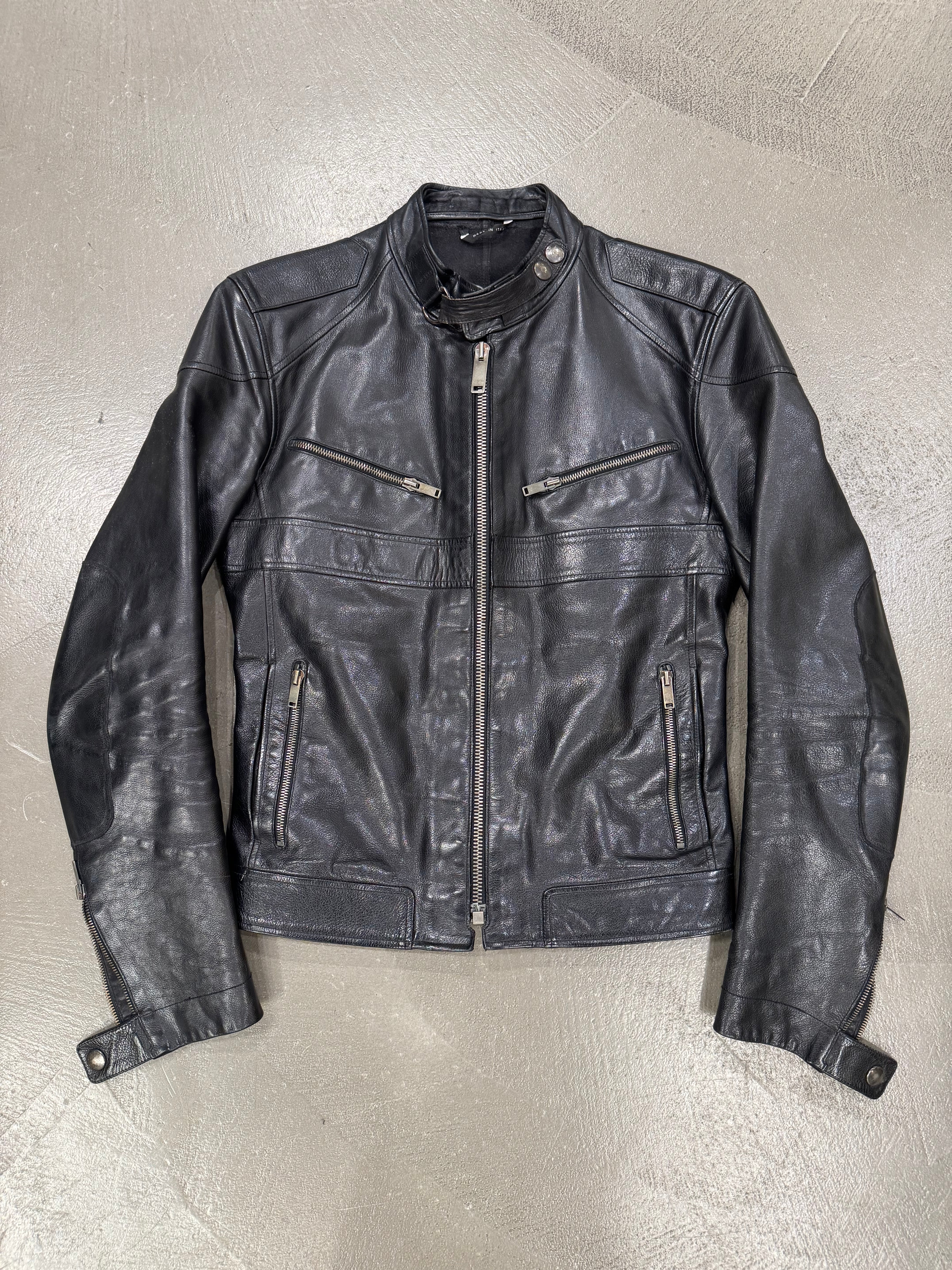 A/W2004 Gucci by Tom Ford biker leather jacket