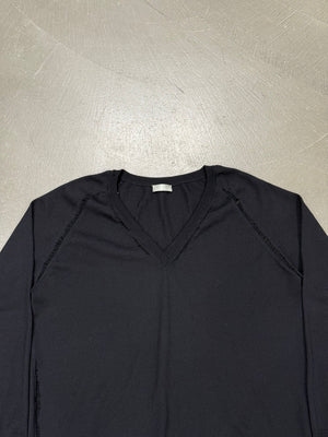A/W2005 Dior by Hedi Slimane distressed v-neck knit