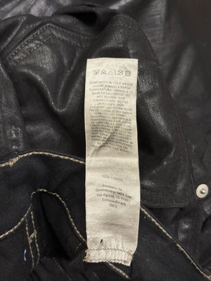 2022 Rick Owens coated “bolans bootcut” pants