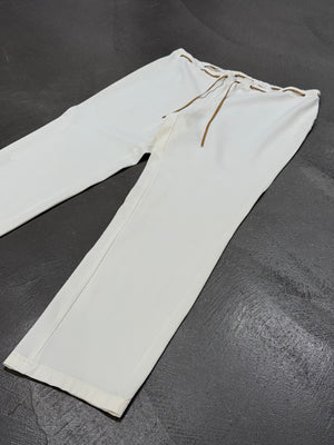 2000s Gianfranco Ferré lace-up set corset + pants