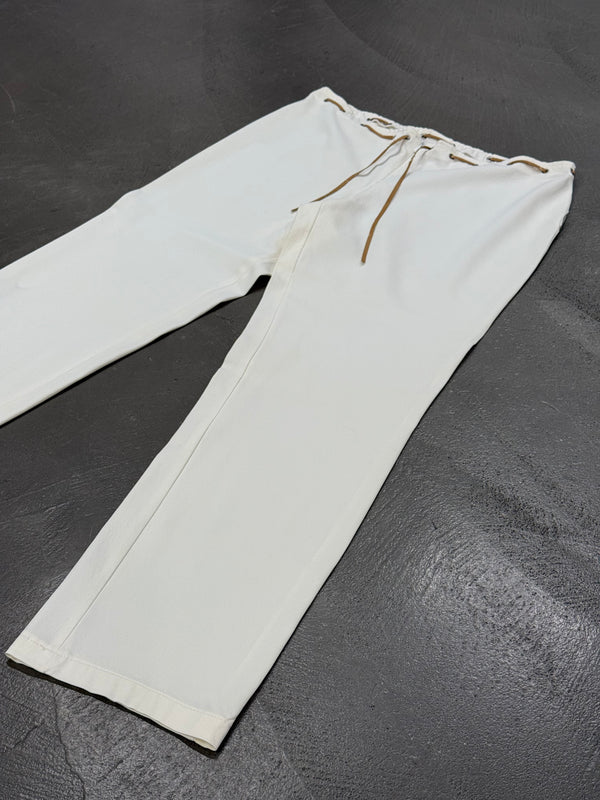 2000s Gianfranco Ferré lace-up set corset + pants