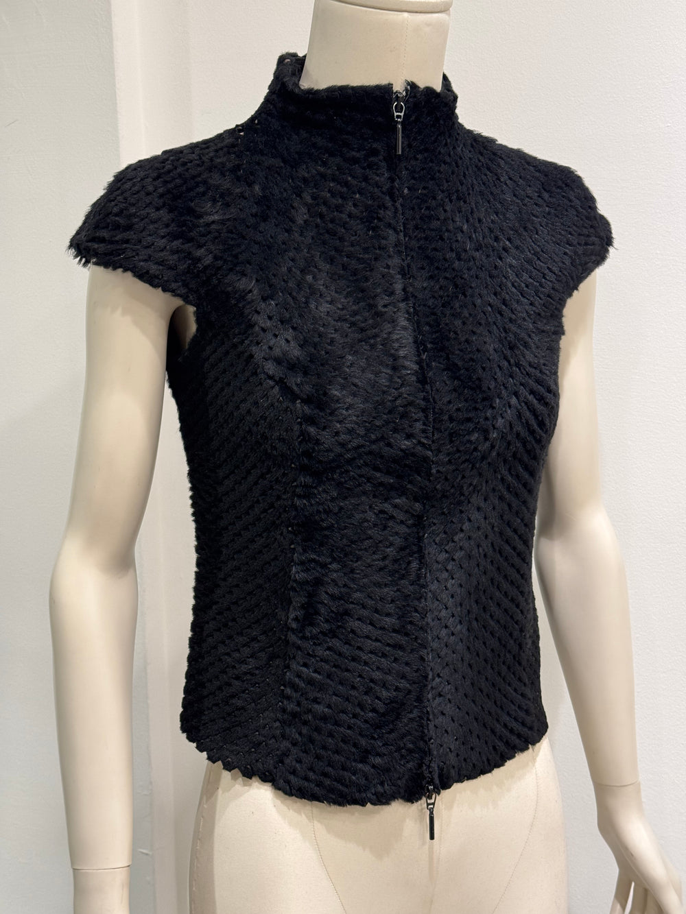 2000s Plein Sud lamb fur armor vest