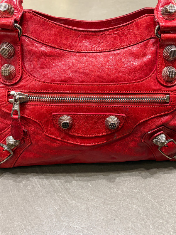 2000s Balenciaga Large City leather bag