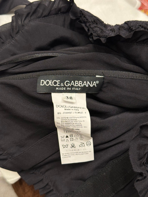 2000s Dolce & Gabbana lace corset top