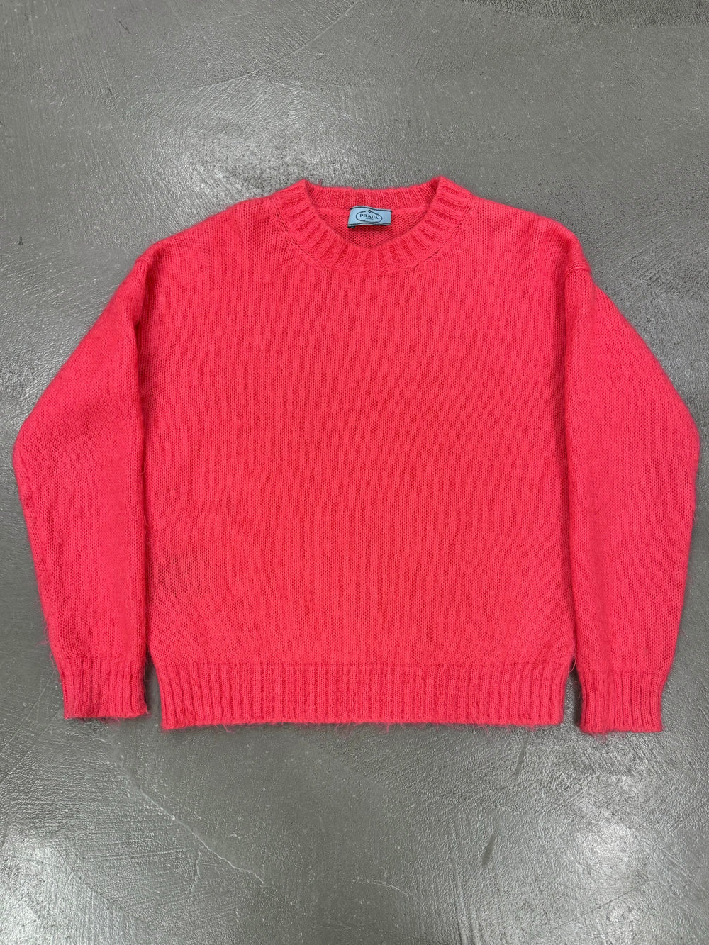 2018 Prada pink mohair sweater