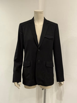 2009 Balenciaga by Ghesquiere structured heavy wool blazer