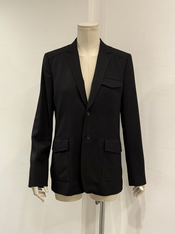 2009 Balenciaga by Ghesquiere structured heavy wool blazer