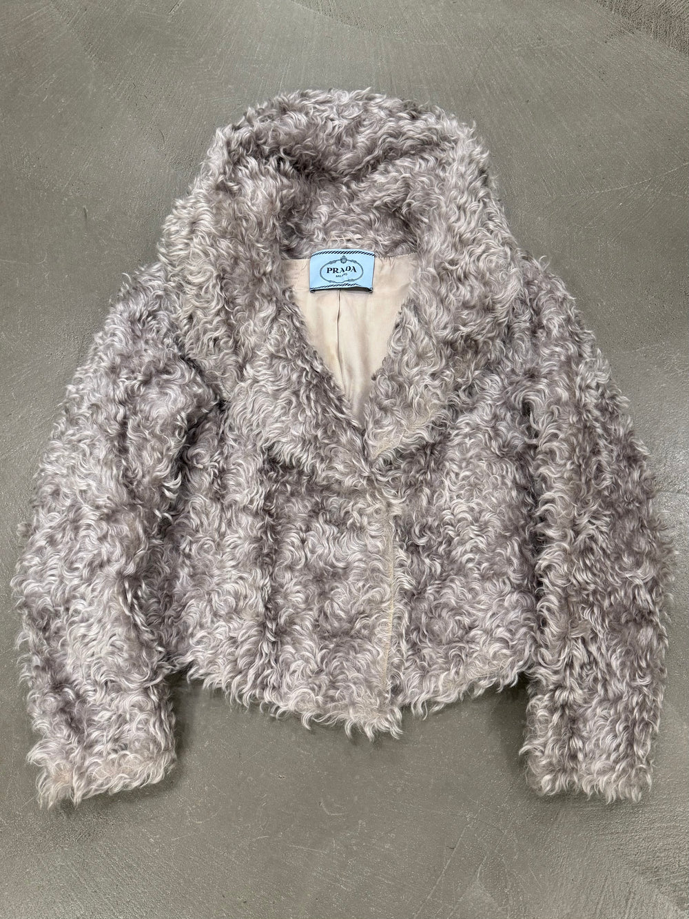 A/W2011 Prada mohair faux fur cropped jacket