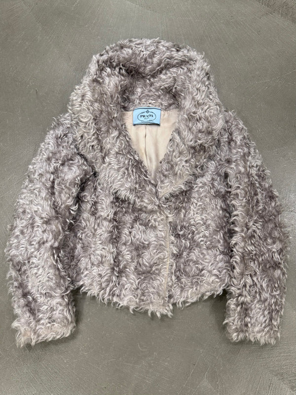 A/W2011 Prada mohair faux fur cropped jacket