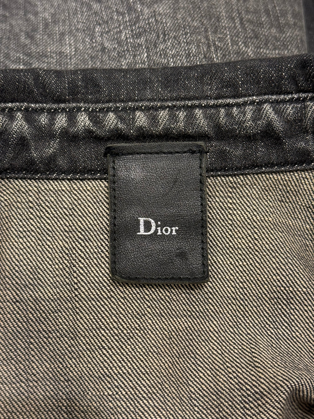 2002 Dior by Hedi Slimane clawmark denim jacket