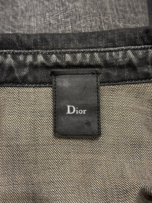 2002 Dior by Hedi Slimane clawmark denim jacket