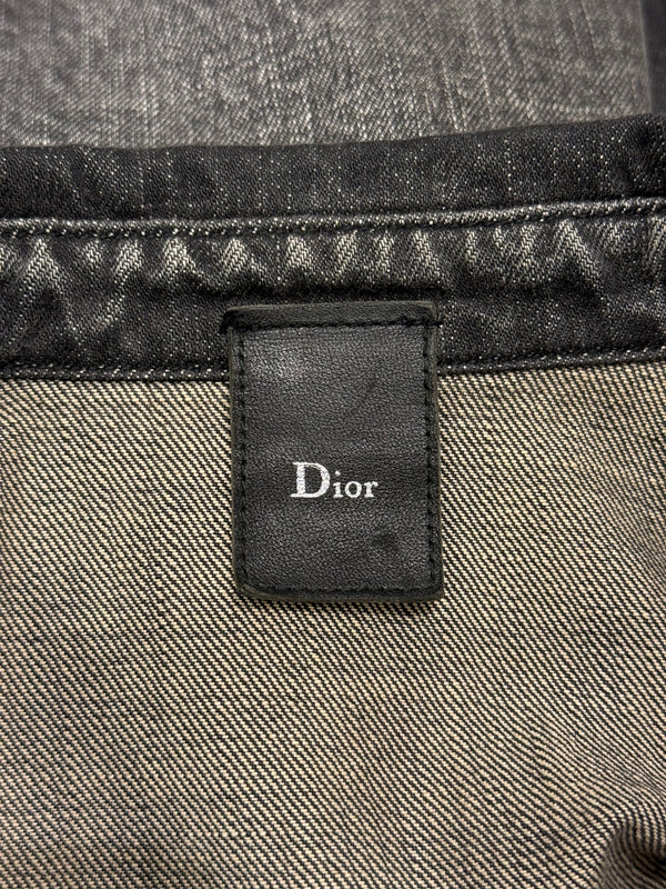 2002 Dior by Hedi Slimane clawmark denim jacket