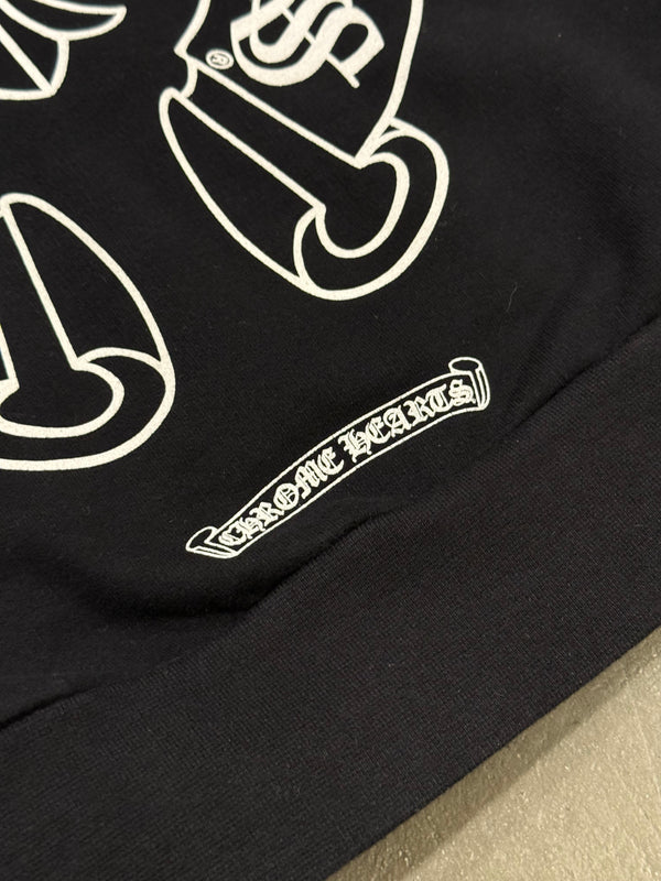 Chrome Hearts multicolor horseshoe logo zipup hoodie