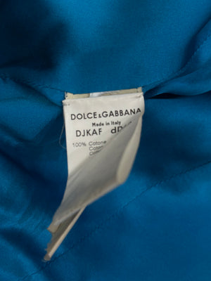 A/W2002 Dolce & Gabbana paneled floral denim jacket
