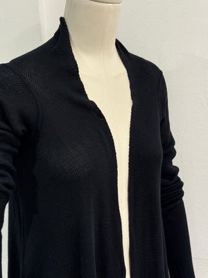 2000s Rick Owens asymmetrical long cardigan