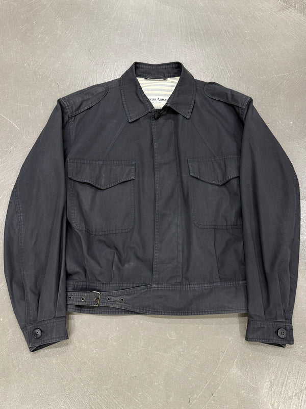 1990s Giorgio Armani cropped cargo bomber jacket