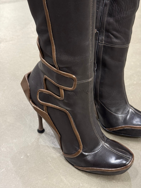 A/W2008 Celine runway high moto boots