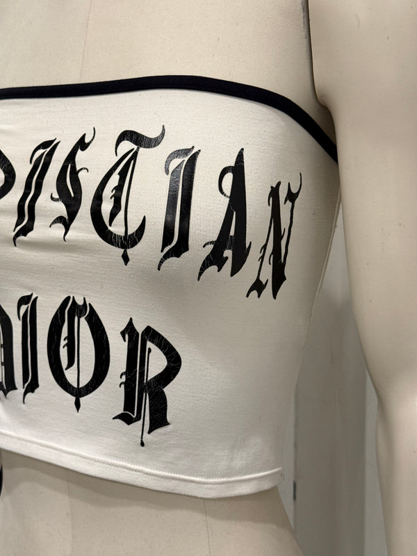 S/S2002 Christian Dior by Galliano gothic hardcore logo top