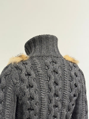 2007 Gucci fur cardigan
