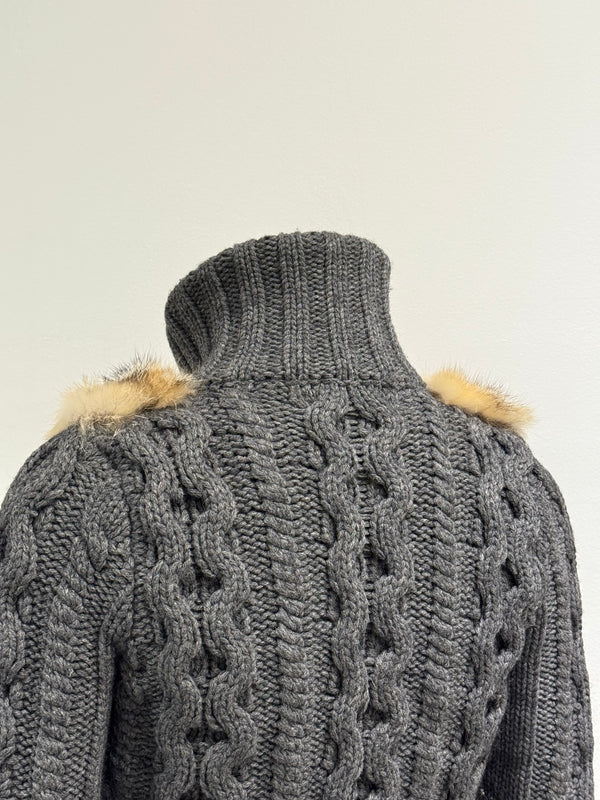 2007 Gucci fur cardigan