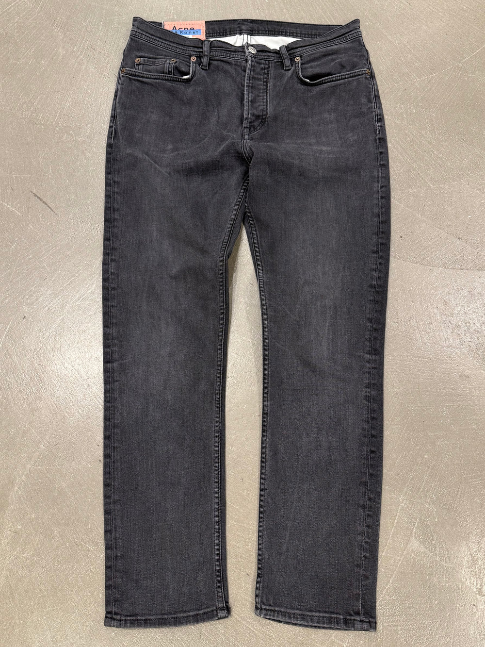 Acne Studios faded black regular jeans